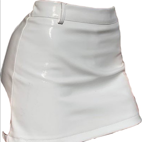Latex white skirt Clearance